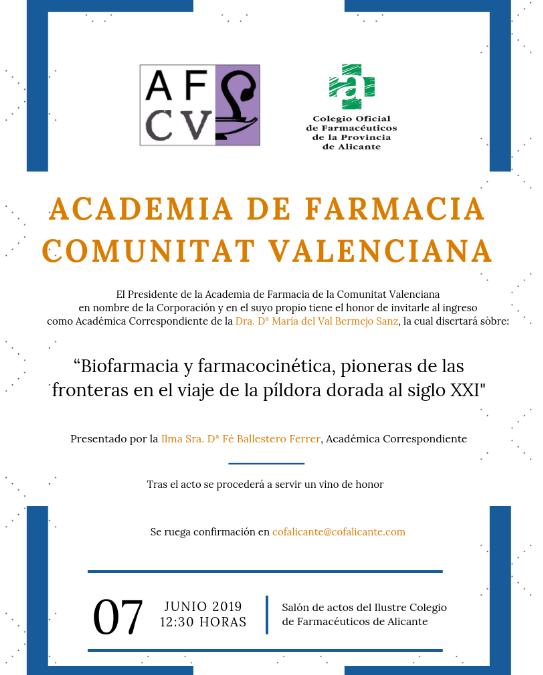 Acto Academia de Farmacia de la Comunitat Valenciana