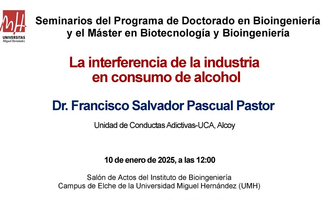 Seminario “La interferencia de la industria en consumo de alcohol”