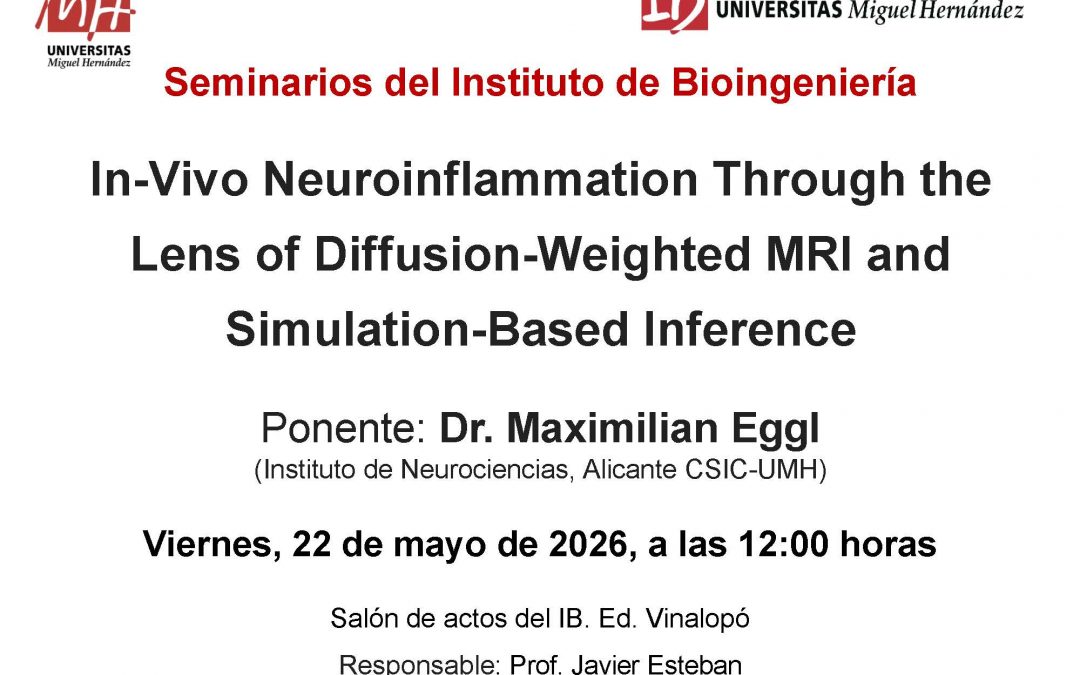 Seminario: “In-Vivo Neuroinflammation Through the Lens of Diffusion-Weighted MRI and Simulation-Based Inference”